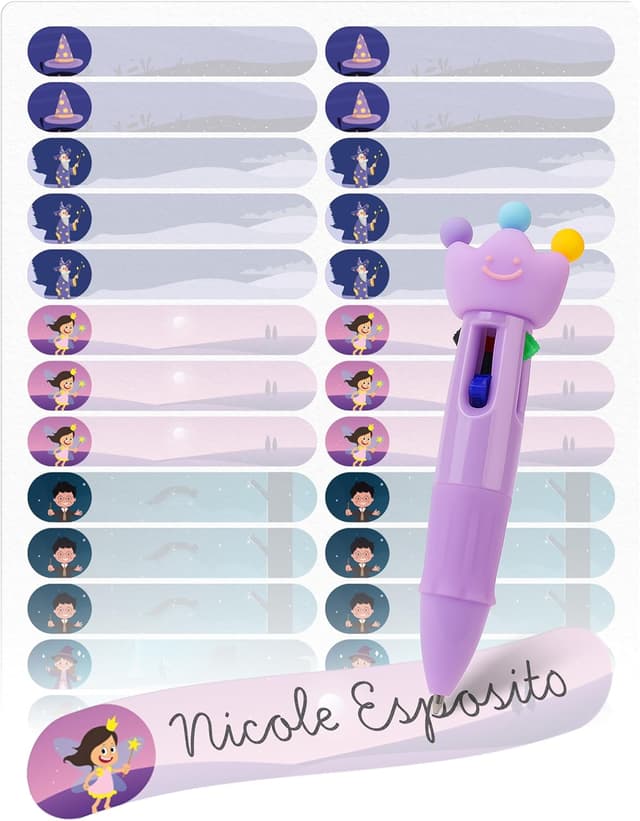 Detalle de mycustomy Etichette adesive scuola 280