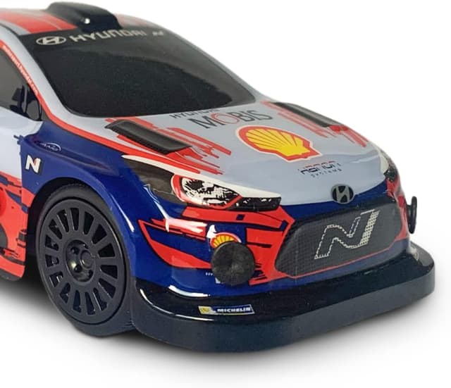 Detalle de Mondo Motors 63669 Hyundai i20 WRC télécommandée 1:28, jusqu’à 8 km/h