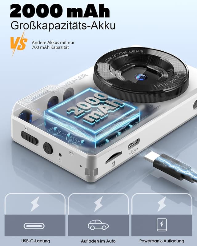 Detalle de Vitaler Digitalkamera 64MP für Einsteiger