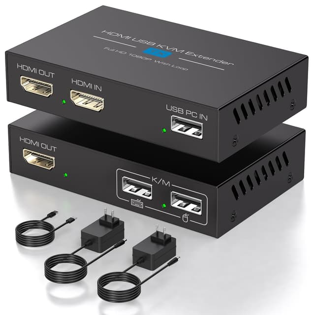 Thumbnail 6 de VEDINDUST HDMI Extender 60 m (196 ft) avec Ethernet RJ45, apprentissage EDID et POC
