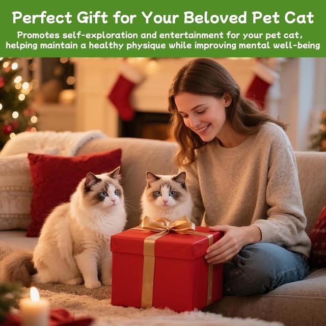 Thumbnail 6 de GOHHME Jouet Chat Interieur Interactif 15 Modes