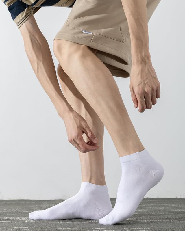 Detalle de DarkCom 8 Pairs Ankle Socks (Women & Men) in Cotton for Trainers & Casual Shoes