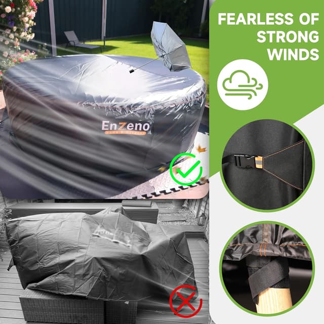 Thumbnail 3 de Enzeno Garden Furniture Cover 190x80cm ☂