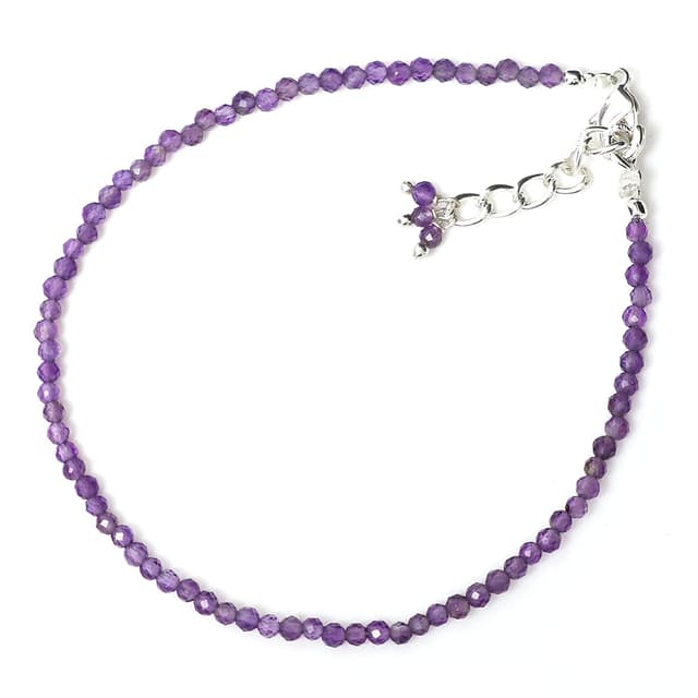Imagen de Gempires Amethyst Beads Bracelet 8-inch en OfertitasTOP