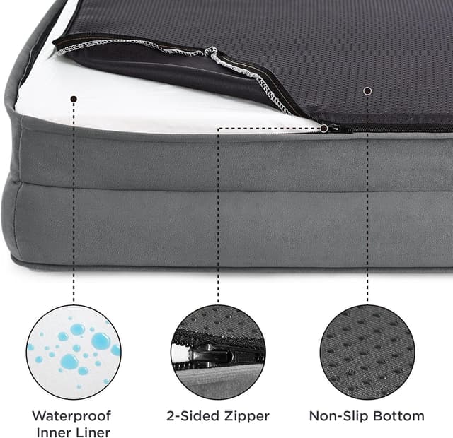 Thumbnail 5 de Bedsure Cama Perro Viscoelástica Extra Grande 🐶 Gris XL