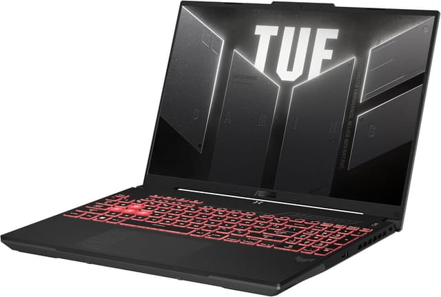 Detalle de ASUS TUF Gaming A16-TUF607PV-QT023W (16 pouces QHD+ 165 Hz) – Ryzen 9 7845HX, RTX 4060 140 W, DDR5 16 Go, SSD 1 To NVMe
