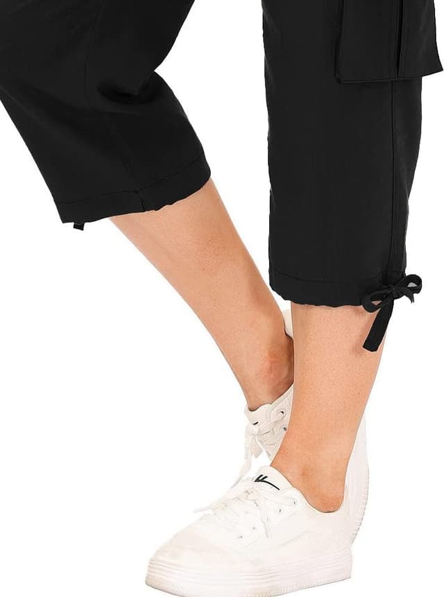 Detalle 1 de MoFiz Women’s Capri Hiking Cargo Shorts with Pockets (Dry Fit, Stretch) — Casual & Outdoor Wear