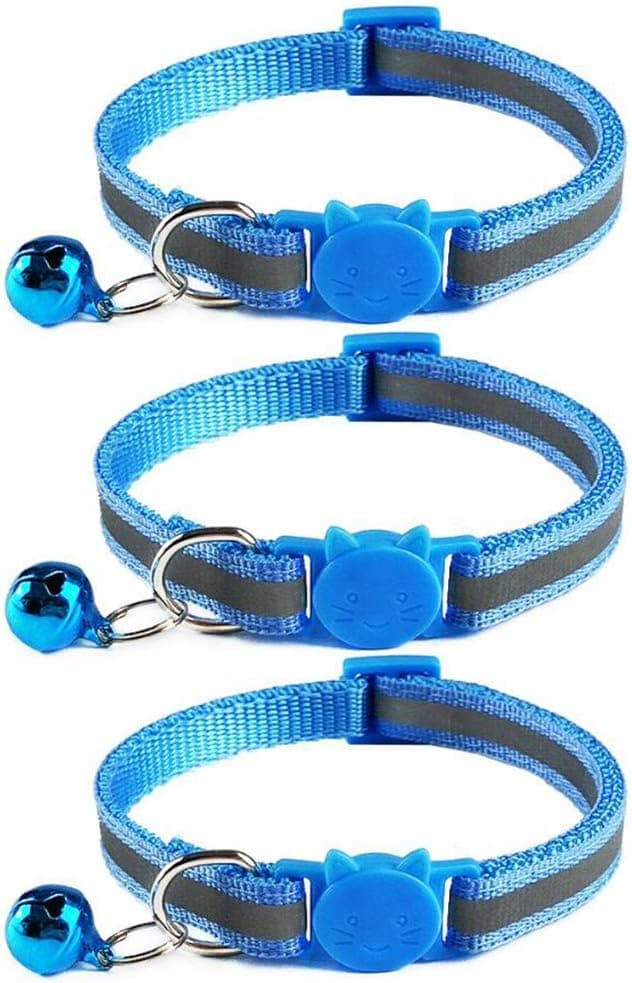 Detalle de Tafeiya Reflective Cat Collars 20-32cm x3
