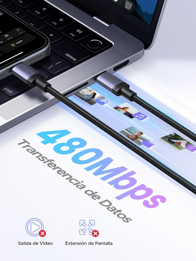 Thumbnail 6 de UGREEN 2 Pack Cable USB C 240W Rápido ⚡ para MacBook, Samsung, Pixel