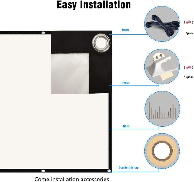 Detalle de Mebios 100 inch projector screen 16:9