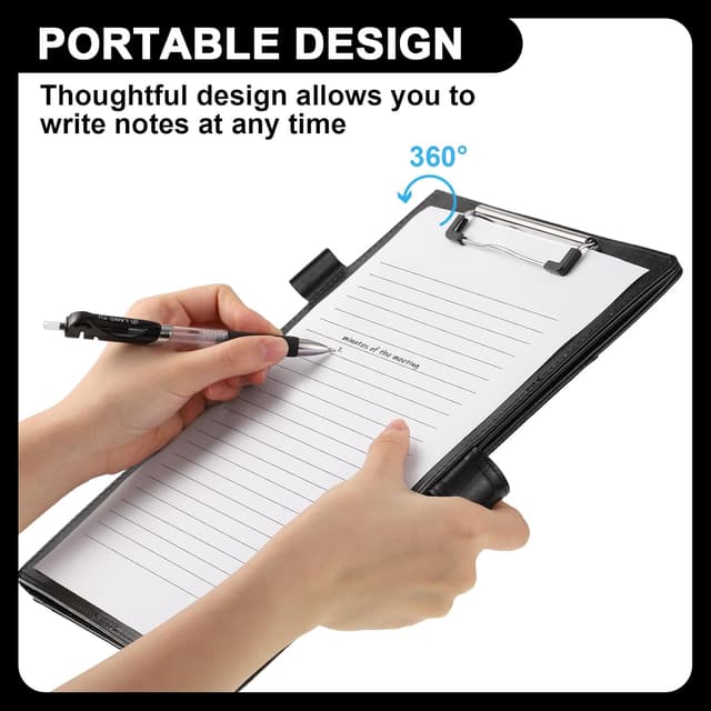 Thumbnail 4 de Klemmbrett A4 mit Deckel 32x24,5 cm 📄