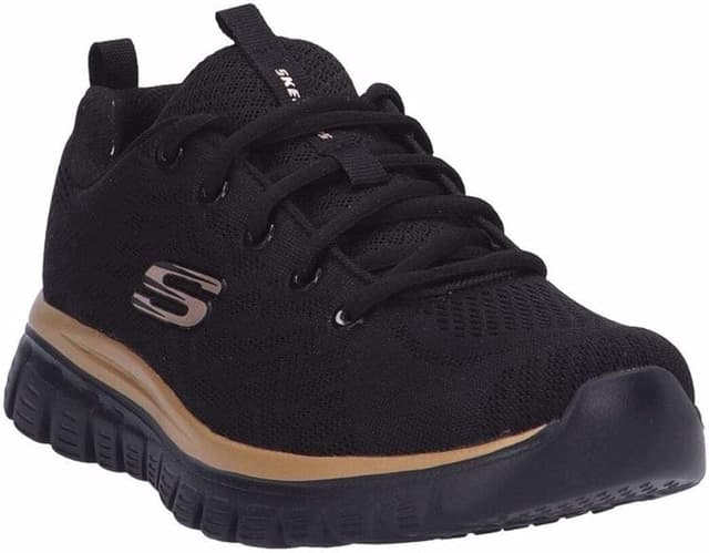 Thumbnail 2 de Skechers Graceful Get Connected: Zapatillas Mujer Negro/Rosa/Oro