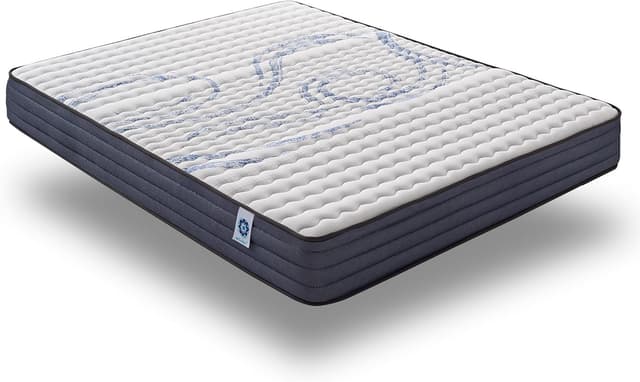 Thumbnail 6 de Naturalex Perfectsleep materasso matrimoniale 160x190 cm con schiuma HR e inserti in lattice blu
