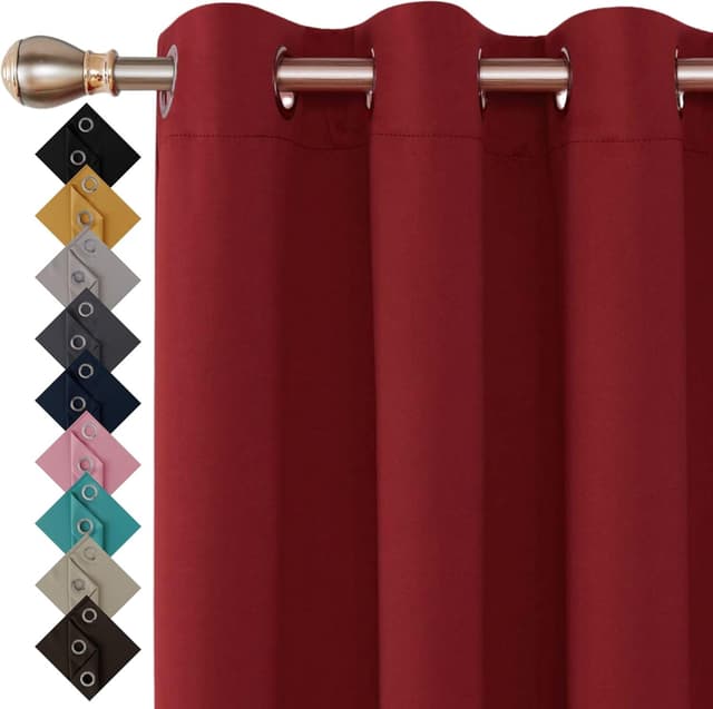 Detalle de Thermal Blackout Ring Top Curtains 90 x 54