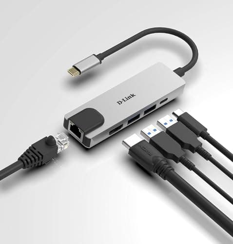 Detalle 2 de D-Link DUB-M520 hub USB-C 5 en 1 con HDMI 4K y PD 60W