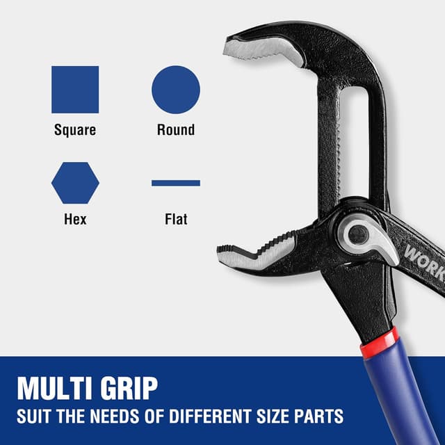 Thumbnail 4 de WORKPRO Water Pump Pliers 200mm set