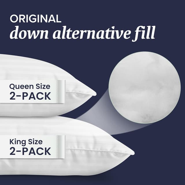 Detalle de Beckham Hotel Collection King Pillows 2-Pack