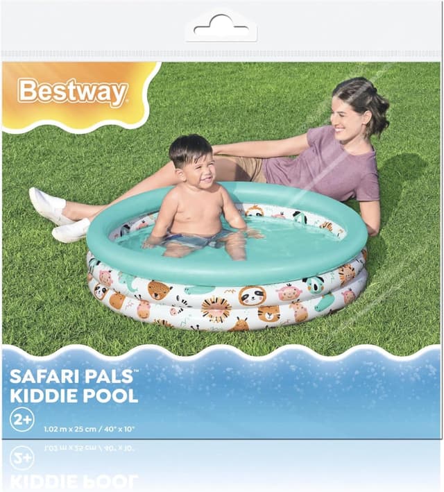 Detalle de Bestway Safari Pals piscina infantil Ø1.02 m x 25 cm