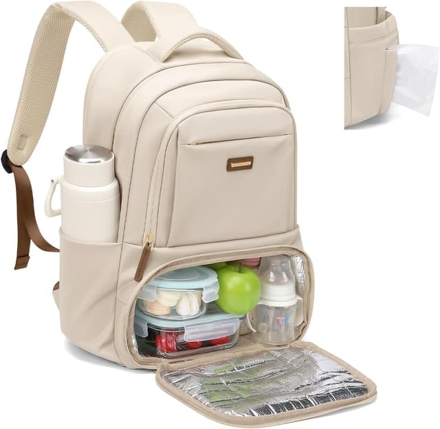 Detalle de GOLF SUPAGS Lunch Rucksack mit isoliertem Lunchbox-Fach und Laptopfach (bis 16 Zoll)