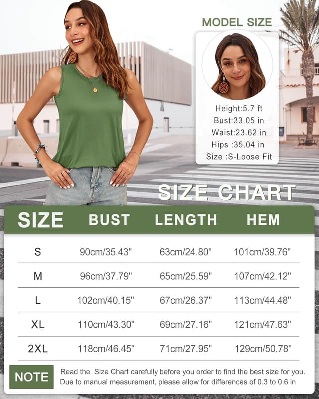 Thumbnail 5 de WNEEDU Damen Tank Top Rundhals Basic