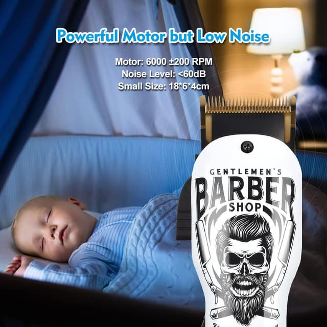 Detalle 1 de BESTBOMG Y4+T9 tagliacapelli 2000mAh ✂