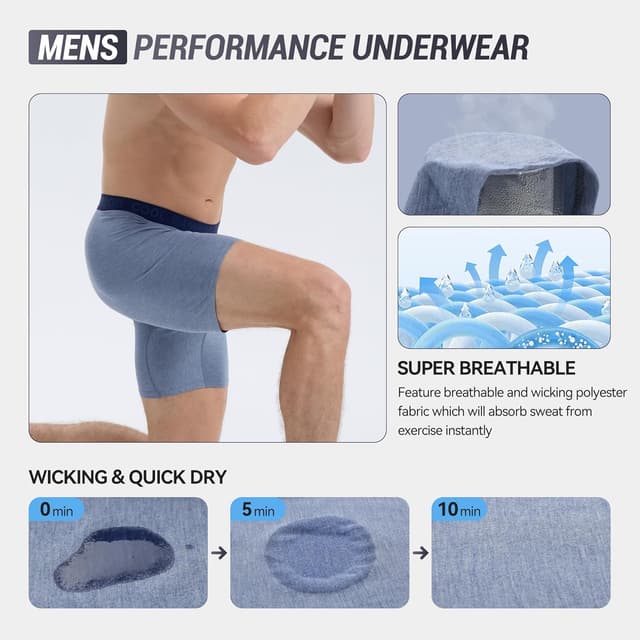 Detalle 2 de Bamboo Cool boxer briefs 4-pack