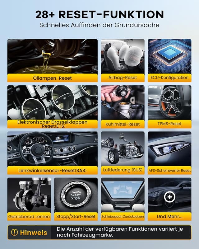 Detalle de ThinkScan 672 OBD2 Diagnosegerät mit 28+ Reset-Funktion, BI-direktionalem Testen und CAN-FD