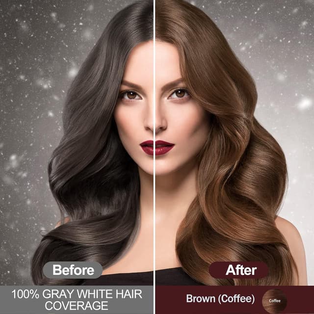 Detalle de Shampoo colorante Dark Brown 3 in 1