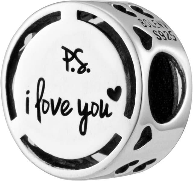 Thumbnail 1 de Inspirational Words Symbols 925 Sterling Silver Charm Bead for Bracelet 💍