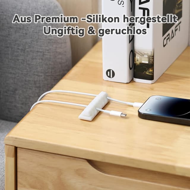 Thumbnail 3 de AGPTEK Kabelhalter Kabelclips 5 Stück