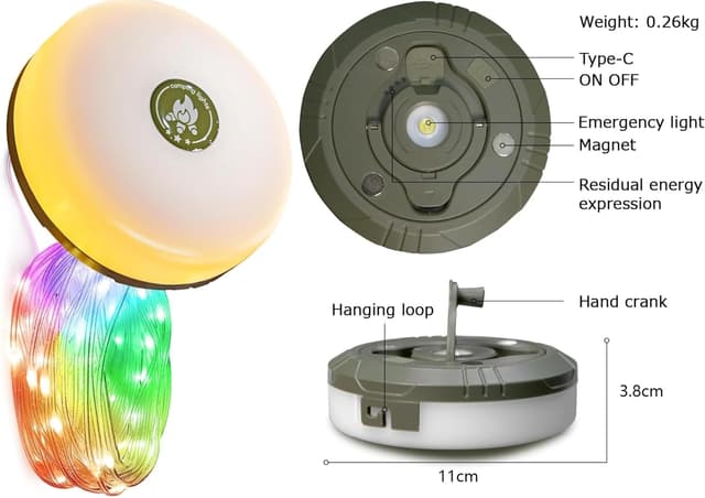 Thumbnail 4 de Wellgium Camping String Lights 32.8ft