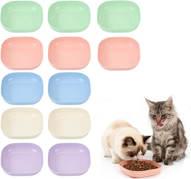 Imagen de 12 Pack Cat Bowls Whisker Friendly en OfertitasTOP