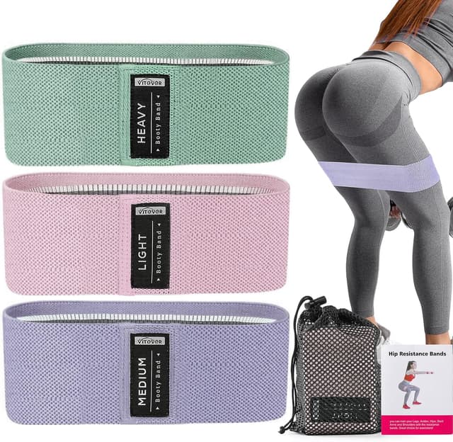 Detalle de Booty Bands Set Resistance Bands for Working Out (Pilates & Yoga Starter Kit)