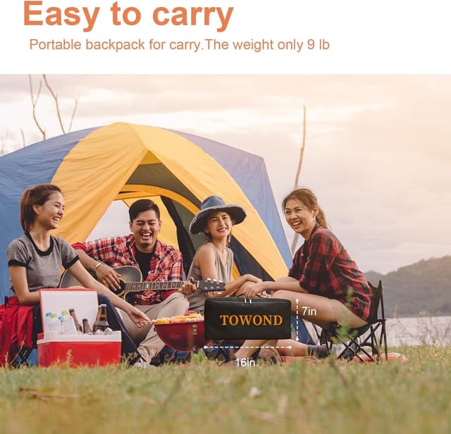 Detalle 2 de TOWOND 120-inch Portable Projector Screen with Stand (16:9, 4K, 4K Front/Rear Projection)