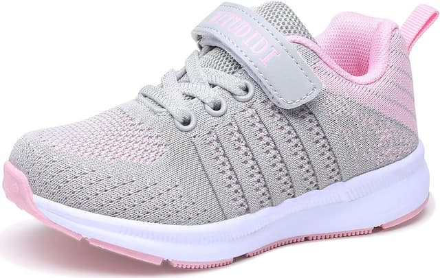 Detalle de Mitudidi Unisex-Kinder Turnschuhe für Mädchen Jungen – ultraleicht, atmungsaktiv & mit Klett-Verschluss