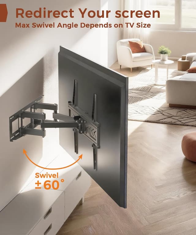 Detalle 2 de Solid As Mountain Full Motion TV Wall Mount for 32–65 inch TVs (50/55/65 inch Wall Mount)