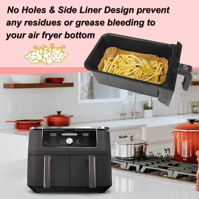 Thumbnail 5 de BYKITCHEN 150 Pcs Air Fryer Liners for Ninja Dual ⌛