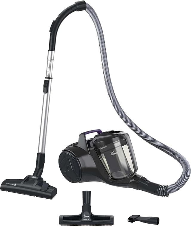 Detalle de Hoover HP1 Aspirador Compacto Sin Bolsa, Ligero y Multisuperficie 🧹