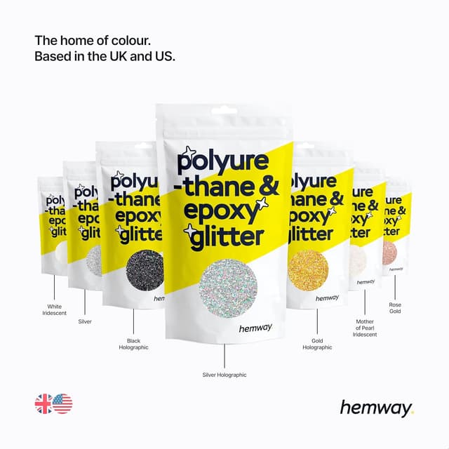 Thumbnail 6 de Hemway Resin Glitter Copper Holographic 100g