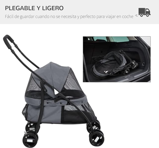 Thumbnail 5 de PawHut Carrito para Perros plegable 10 kg