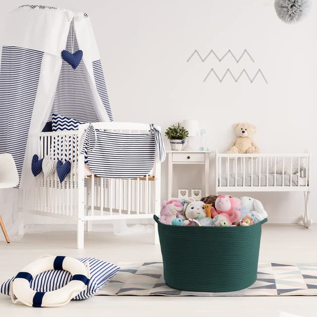 Detalle 2 de Wäschekorb mit 4 Taschen 50 x 33 cm