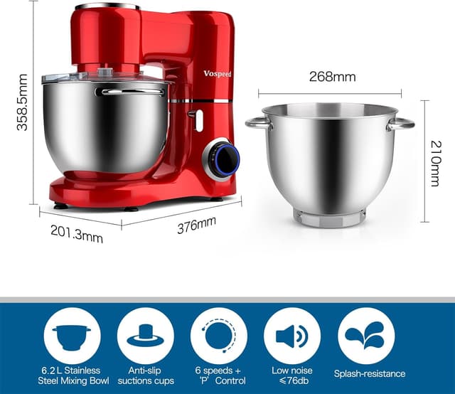 Thumbnail 5 de Vospeed Stand Mixer 8L electric mixer