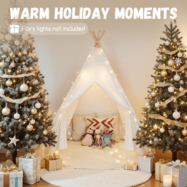 Detalle 1 de Kids Teepee Tent Indoor Cotton Play Tent