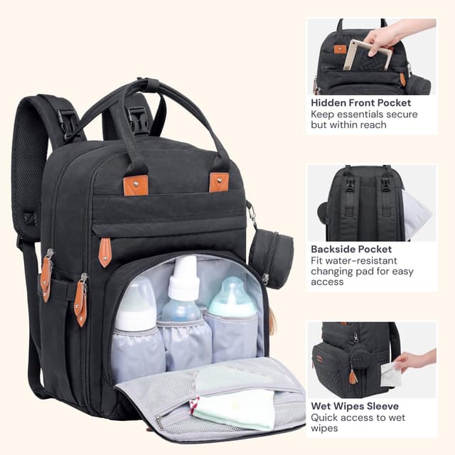 Thumbnail 4 de BabbleRoo Diaper Bag Backpack 26L