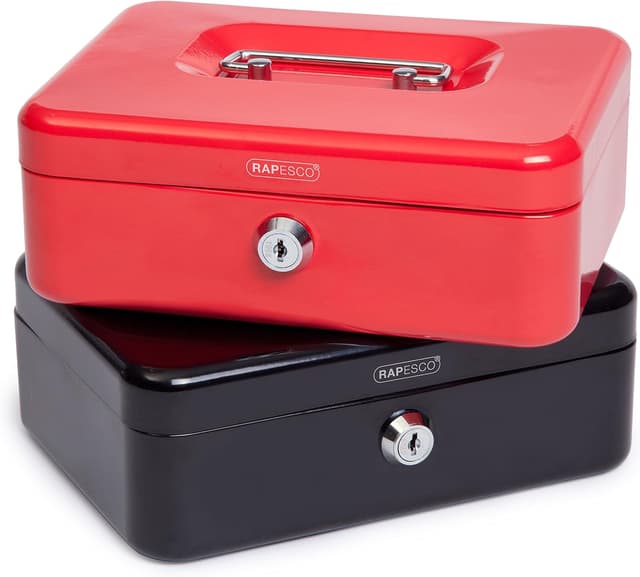 Detalle de Rapesco SB0008B1 Caisse à monnaie 20 cm