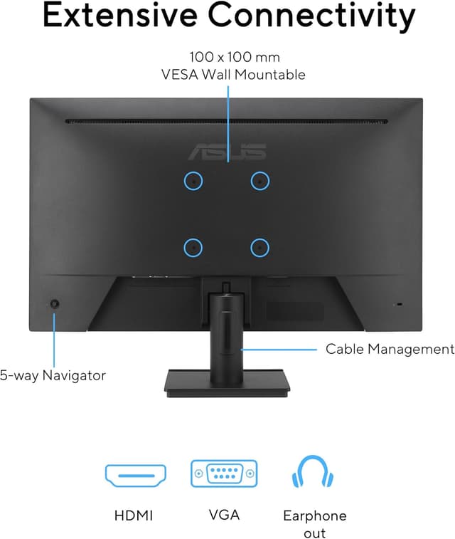 Thumbnail 5 de ASUS VA279HG 27" 120Hz Full HD Monitor