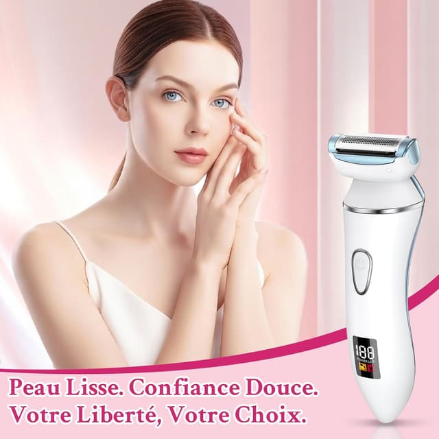 Thumbnail 4 de Ruycllo Rasoio Elettrico Donna 2 in 1 trimmer bikini impermeabile IPX7 🪒