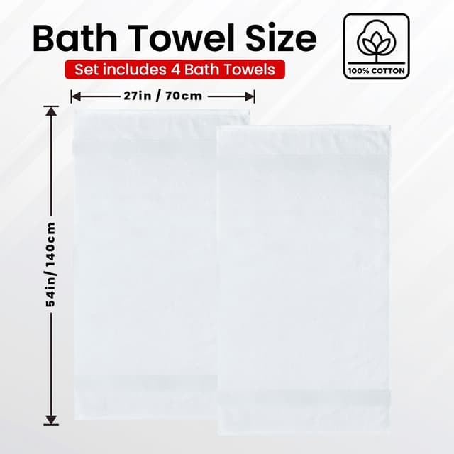 Detalle 1 de Infinitee Xclusives Luxury Bath Towels 27x54