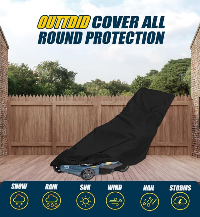 Detalle de OUTTDID Push Lawn Mower Cover 600D