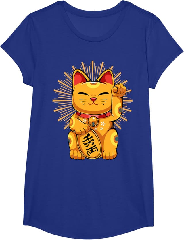 Thumbnail 5 de Maneki Neko Chat Chanceux T-Shirt